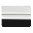 4" Lidco White Bondo Card With Felt Edge
