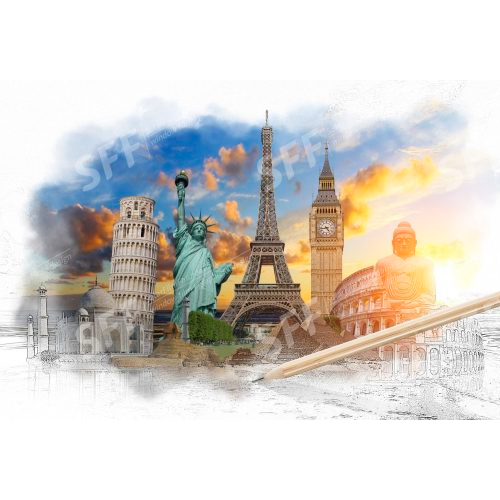 Famous landmarks of the world