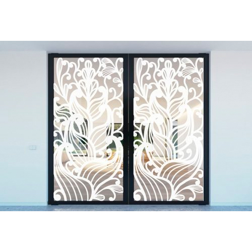 Flower Patter Glass Art