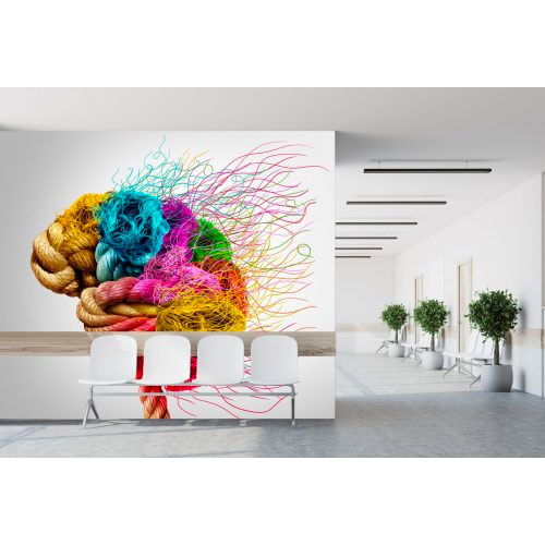 Brainstorming concept symbol a creative human mind
