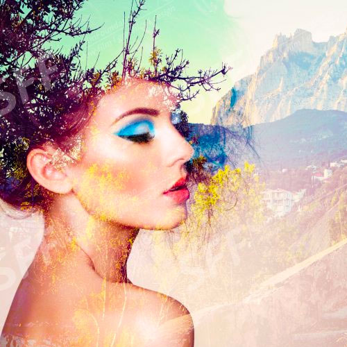 Portrait of beautiful sensual woman