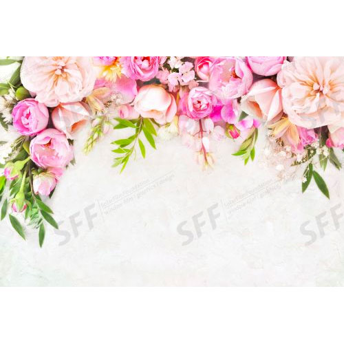 Summer blossoming delicate roses